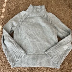 Aquamarine Turtleneck Sweater - Women's Cozy Knit
